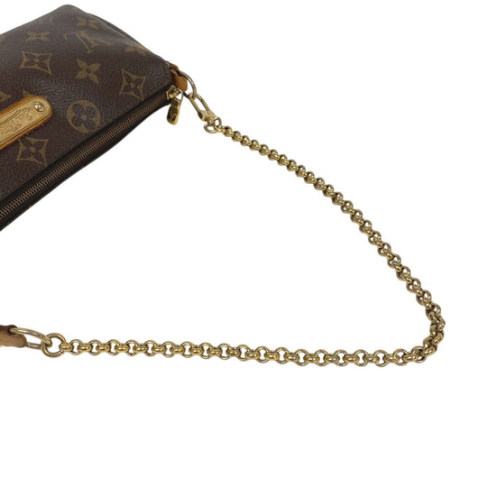 LOUIS VUITTON Shoulder Bag M95567 leather Brown Monogram Eva Women Used Authentic