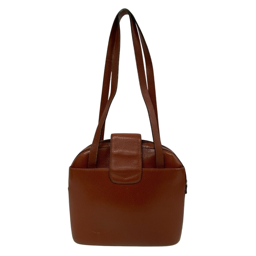 BALLY Tote Bag leather Brown vintage Women Used Authentic
