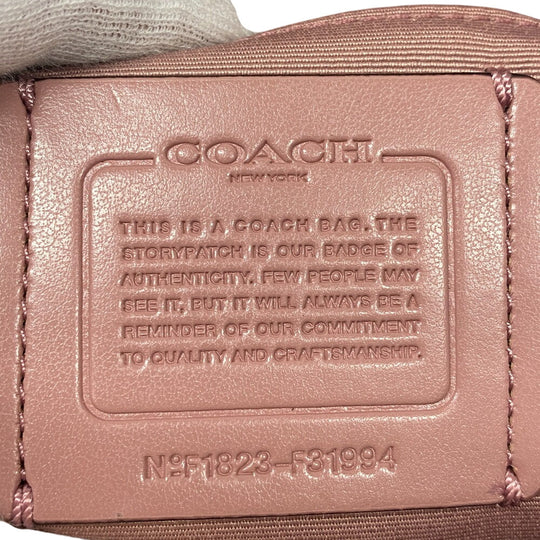 COACH Shoulder Bag F31994 PVC pink Shoulder Bag Mini Brook Women Used Authentic
