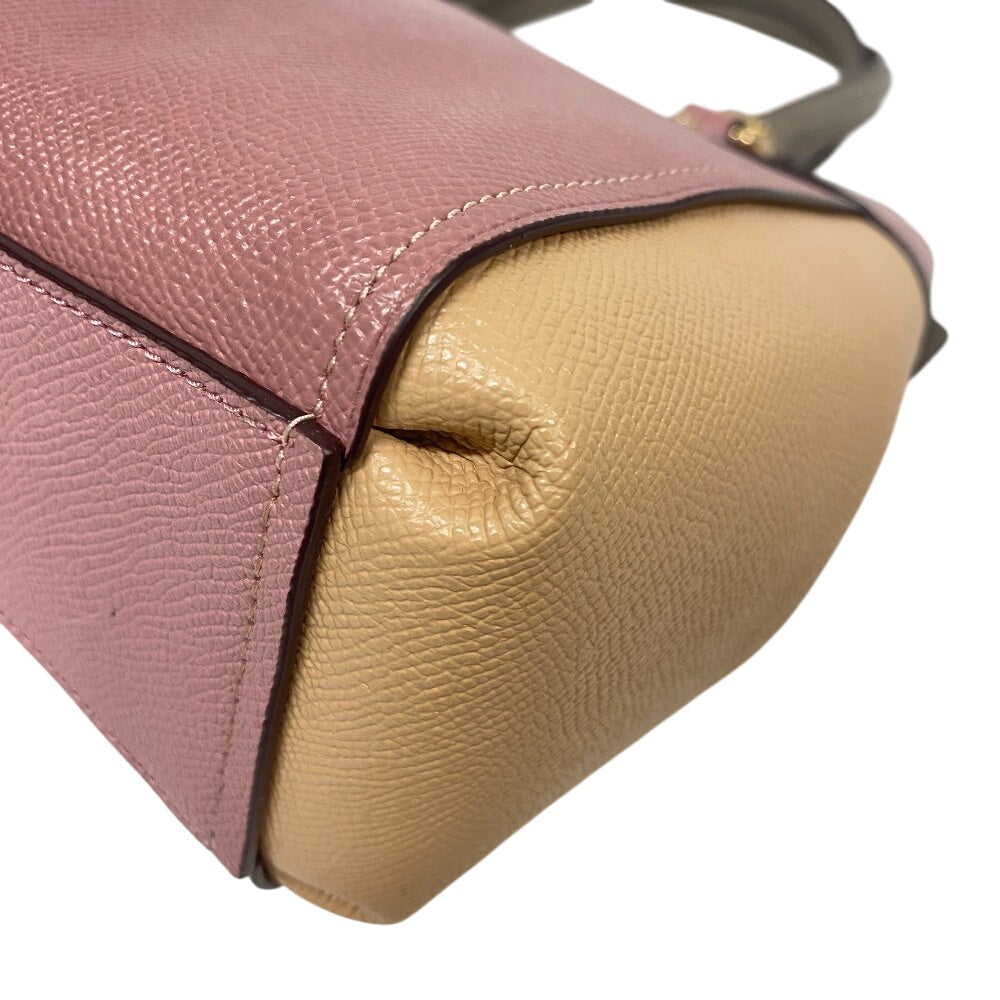 COACH Shoulder Bag F31994 PVC pink Shoulder Bag Mini Brook Women Used Authentic