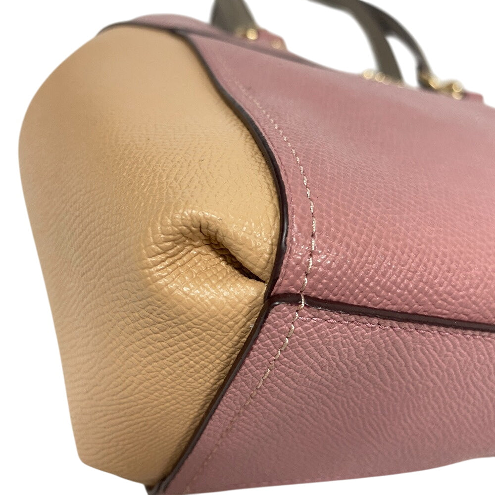 COACH Shoulder Bag F31994 PVC pink Shoulder Bag Mini Brook Women Used Authentic