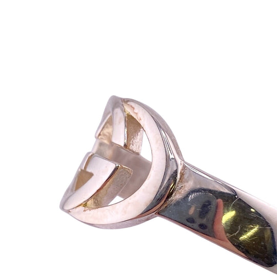 GUCCI Ring 190483-J8400 Silver925 Silver SilverBrit Interlocking G mens Used Authentic