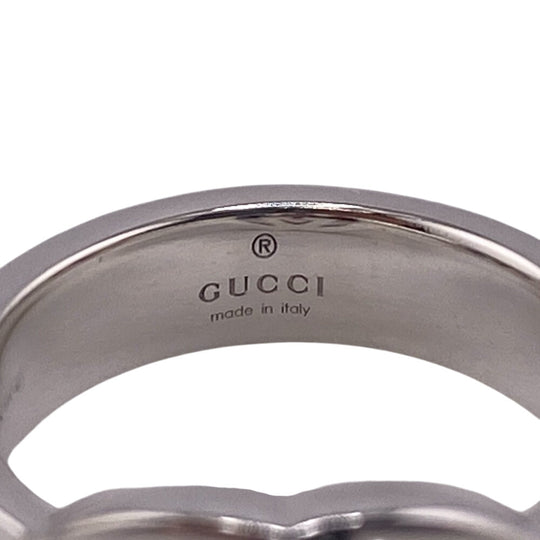 GUCCI Ring 190483-J8400 Silver925 Silver SilverBrit Interlocking G Women Used Authentic