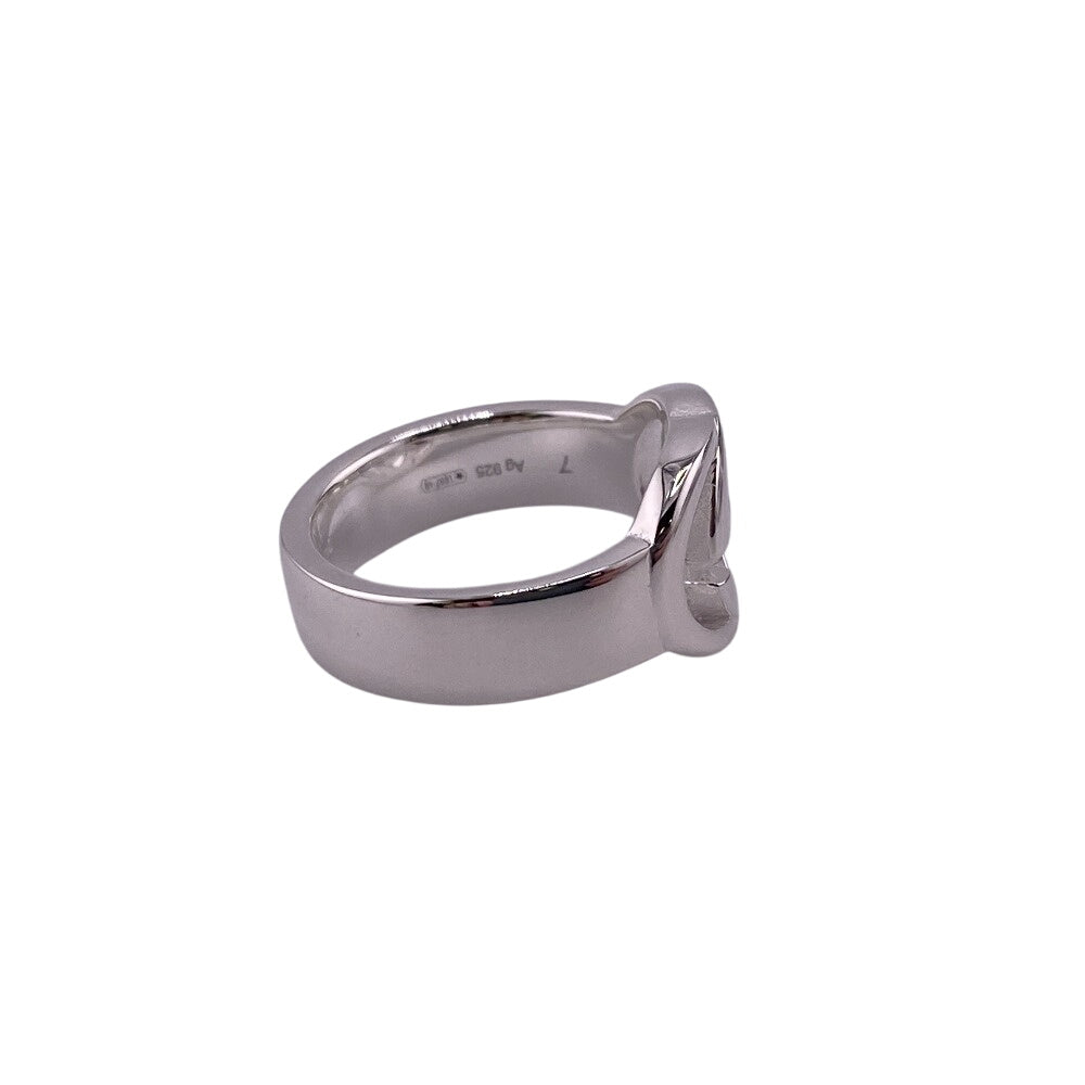 GUCCI Ring 190483-J8400 Silver925 Silver SilverBrit Interlocking G Women 7 Used Authentic