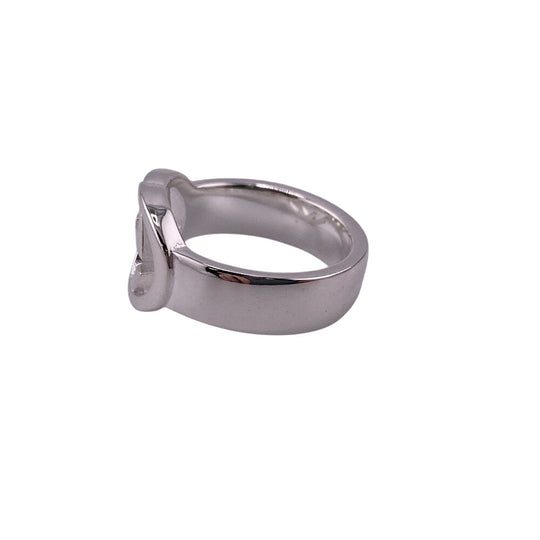 GUCCI Ring 190483-J8400 Silver925 Silver SilverBrit Interlocking G Women 7 Used Authentic
