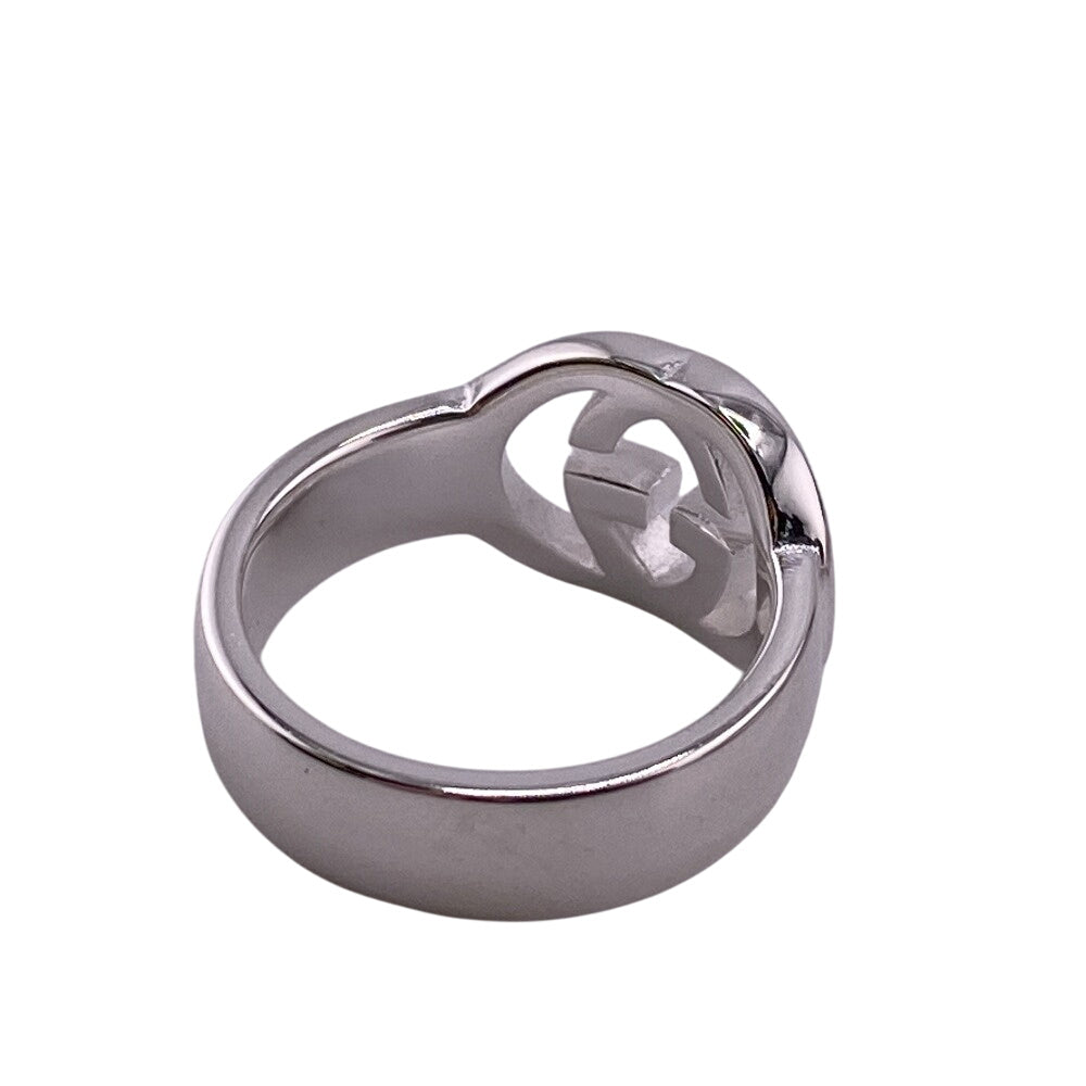 GUCCI Ring 190483-J8400 Silver925 Silver SilverBrit Interlocking G Women 7 Used Authentic