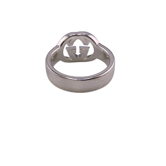 GUCCI Ring 190483-J8400 Silver925 Silver SilverBrit Interlocking G Women Used Authentic