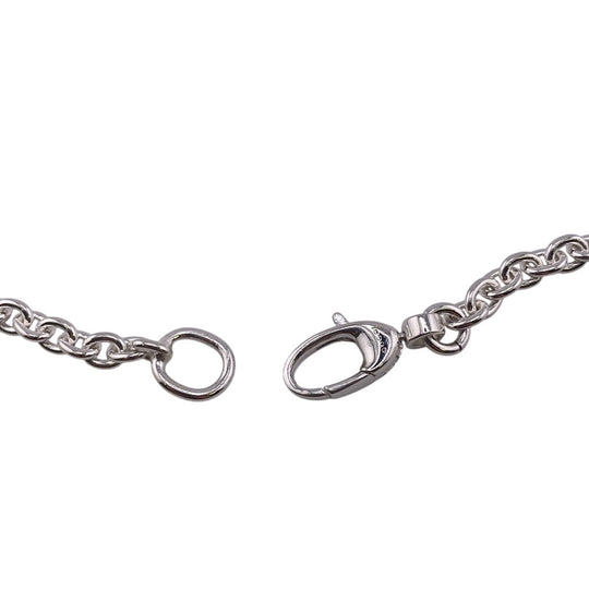 GUCCI Necklace 190484-J8400 Silver925 Silver Necklace SilverBrit Interlocking mens(Unisex) Used Authentic