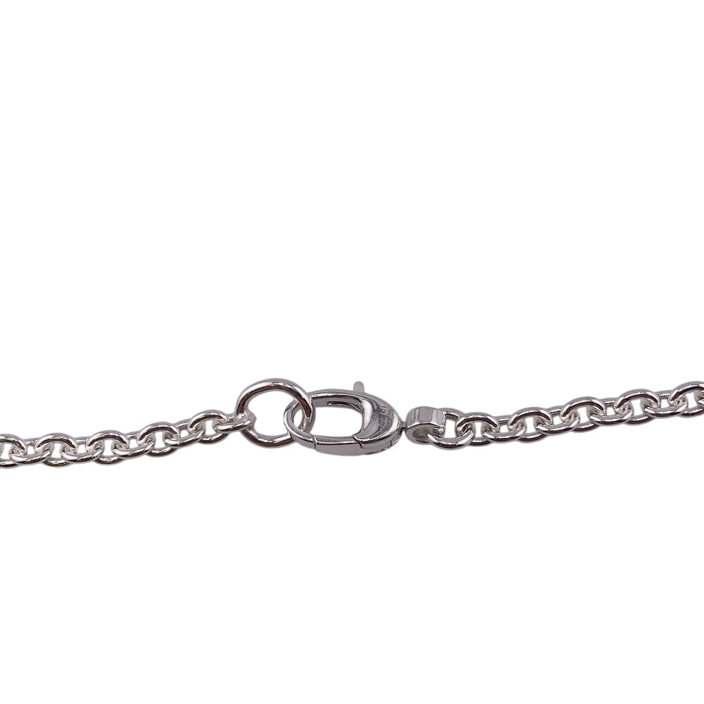 GUCCI Necklace 190484-J8400 Silver925 Silver Necklace SilverBrit Interlocking mens(Unisex) Used Authentic