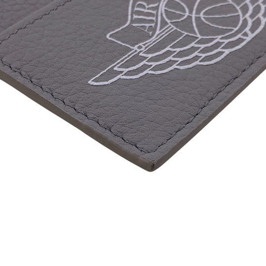 Christian Dior Card Case leather gray Nike AIR DIOR mens Used Authentic
