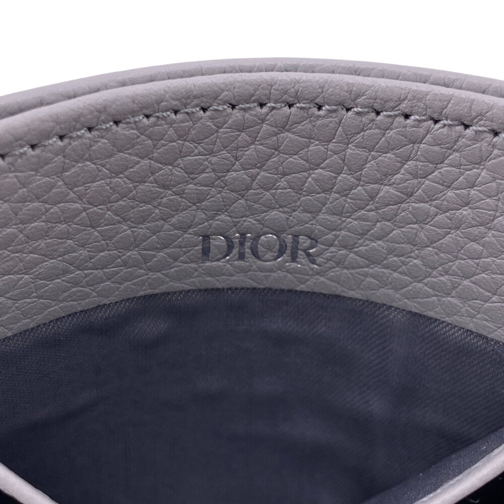 Christian Dior Card Case leather gray Nike AIR DIOR mens Used Authentic
