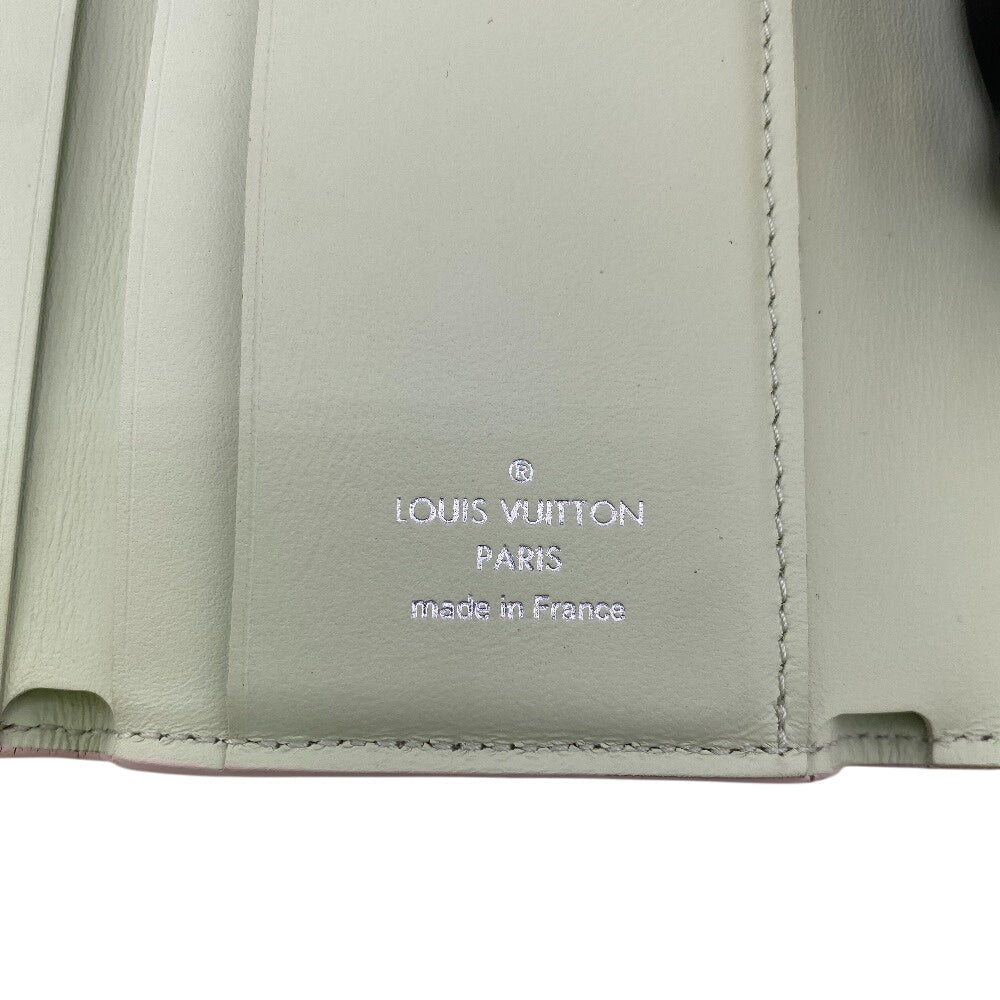 LOUIS VUITTON Tri-fold wallet M83023 leather beige Compact wallet Mahina Portefeuille Iris XS Women Used Authentic