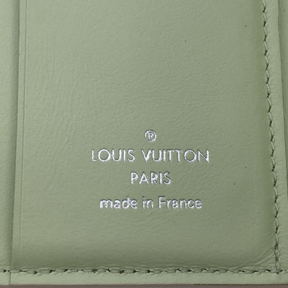 LOUIS VUITTON Tri-fold wallet M83023 leather beige Compact wallet Mahina Portefeuille Iris XS Women Used Authentic