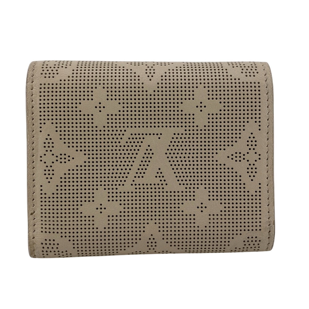 LOUIS VUITTON Tri-fold wallet M83023 leather beige Compact wallet Mahina Portefeuille Iris XS Women Used Authentic