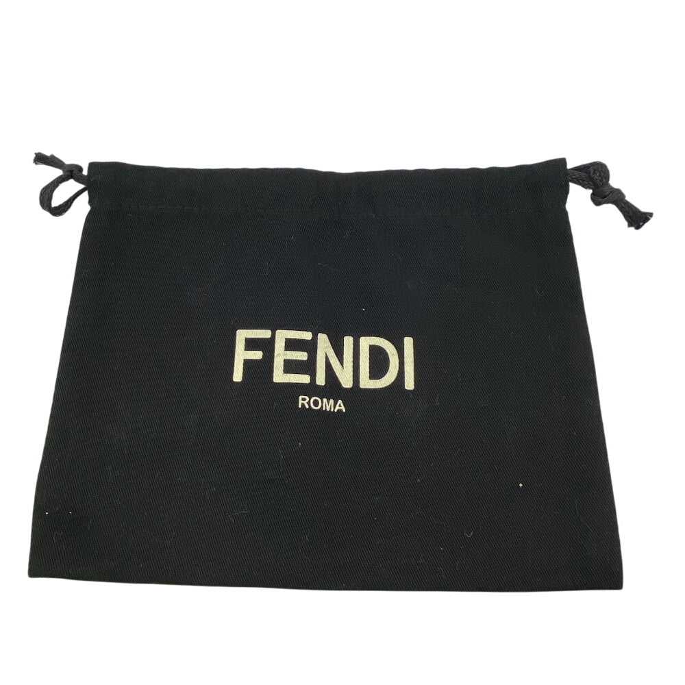 FENDI Long Wallet Purse 7M0355 leather black Celeria mens Used Authentic