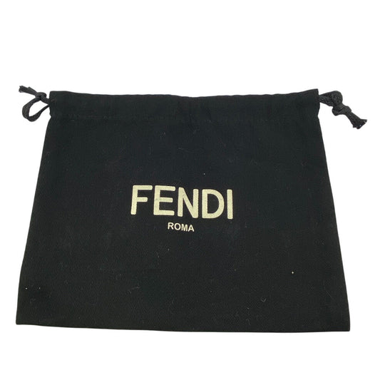 FENDI Long Wallet Purse 7M0355 leather black Celeria mens Used Authentic