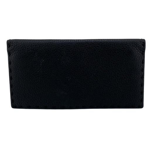 FENDI Long Wallet Purse 7M0355 leather black Celeria mens Used Authentic