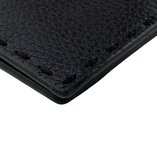 FENDI Long Wallet Purse 7M0355 leather black Celeria mens Used Authentic
