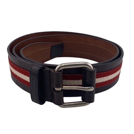BALLY belt leather Brown 95/38 mens Used Authentic