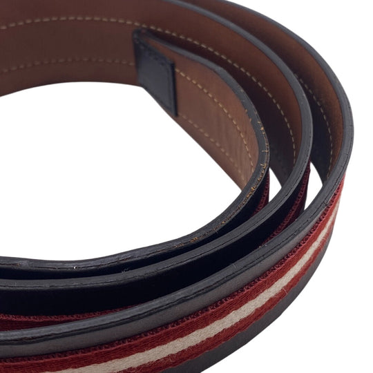 BALLY belt leather Brown 95/38 mens Used Authentic