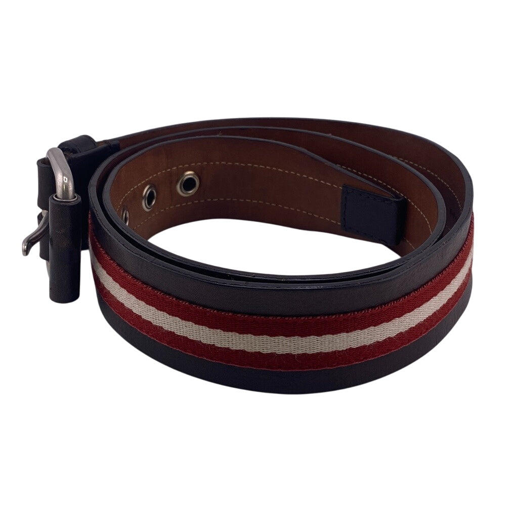 BALLY belt leather Brown 95/38 mens Used Authentic