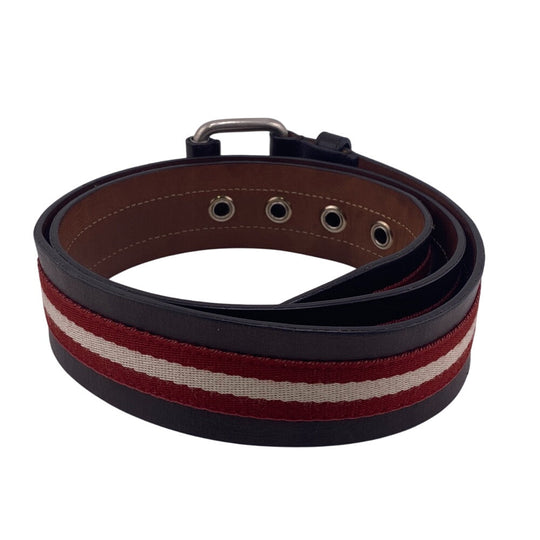 BALLY belt leather Brown 95/38 mens Used Authentic