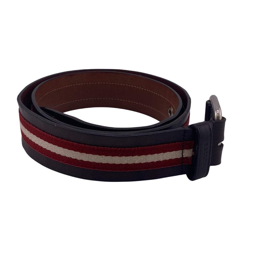 BALLY belt leather Brown 95/38 mens Used Authentic