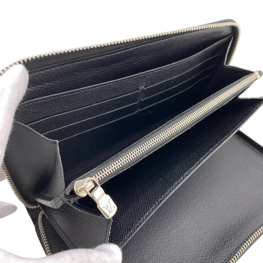 LOUIS VUITTON Long Wallet Purse M67723 leather black Supreme Zip Around Epi Zippy Organizer mens Used Authentic