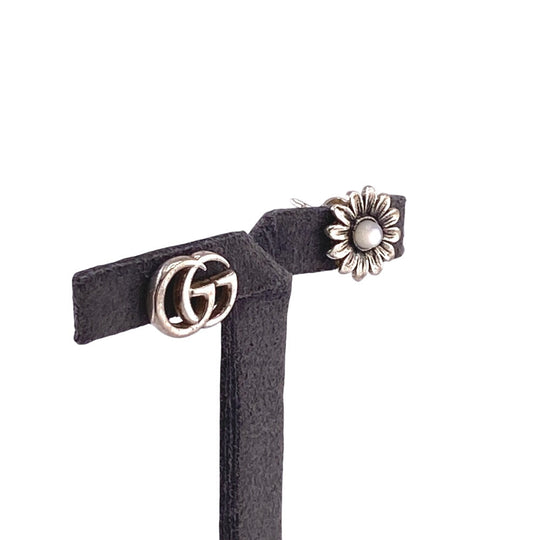 TIFFANY&Co. Pierce Silver925 Silver 925 1.8g GG Flower Women Used Authentic