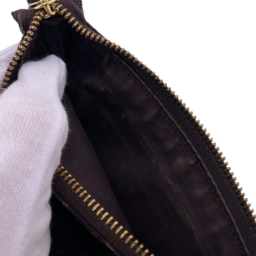 LOUIS VUITTON Pochette M95668 canvas Brown Pouch Monogram mini run Mini Pochette Accessoar Women Used Authentic