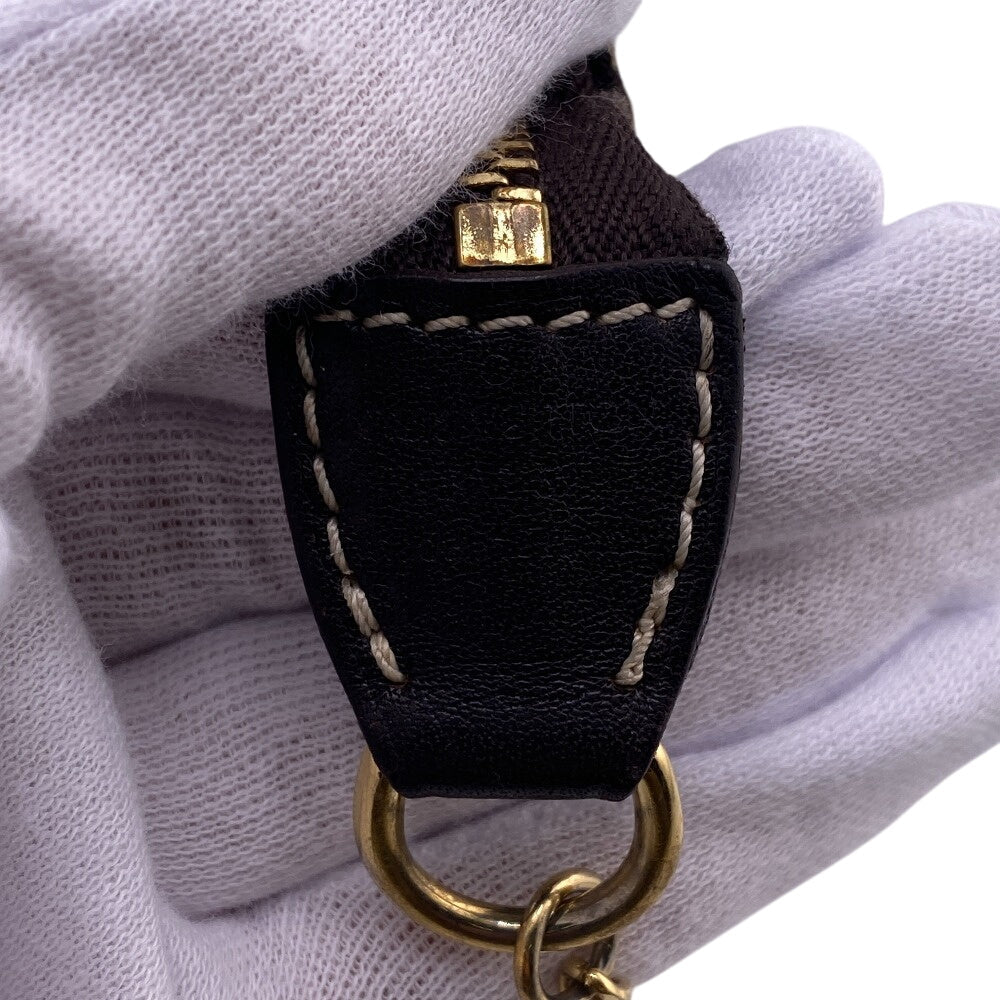 LOUIS VUITTON Pochette M95668 canvas Brown Pouch Monogram mini run Mini Pochette Accessoar Women Used Authentic