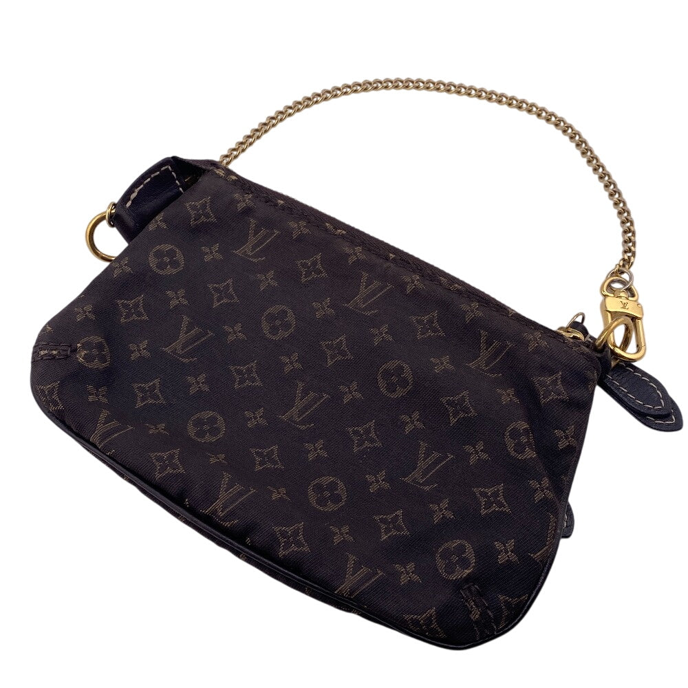 LOUIS VUITTON Pochette M95668 canvas Brown Pouch Monogram mini run Mini Pochette Accessoar Women Used Authentic