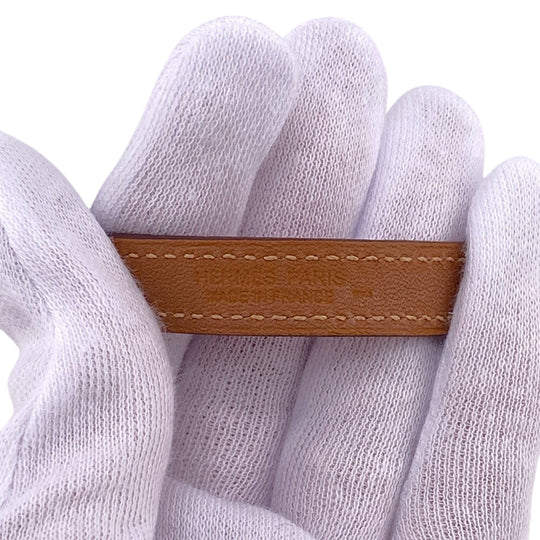HERMES bracelet Epsom Red Rival de Brugur Women Used Authentic