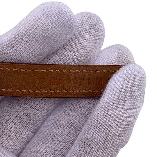 HERMES bracelet Epsom Red Rival de Brugur Women Used Authentic