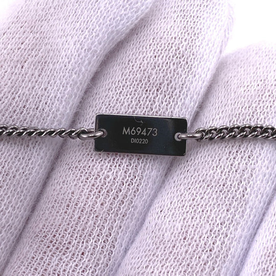 LOUIS VUITTON Necklace M69473 metal Silver Monogram Strath mens Used Authentic