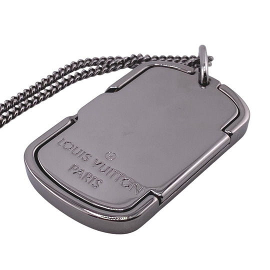 LOUIS VUITTON Necklace M69473 metal Silver Monogram Strath mens Used Authentic