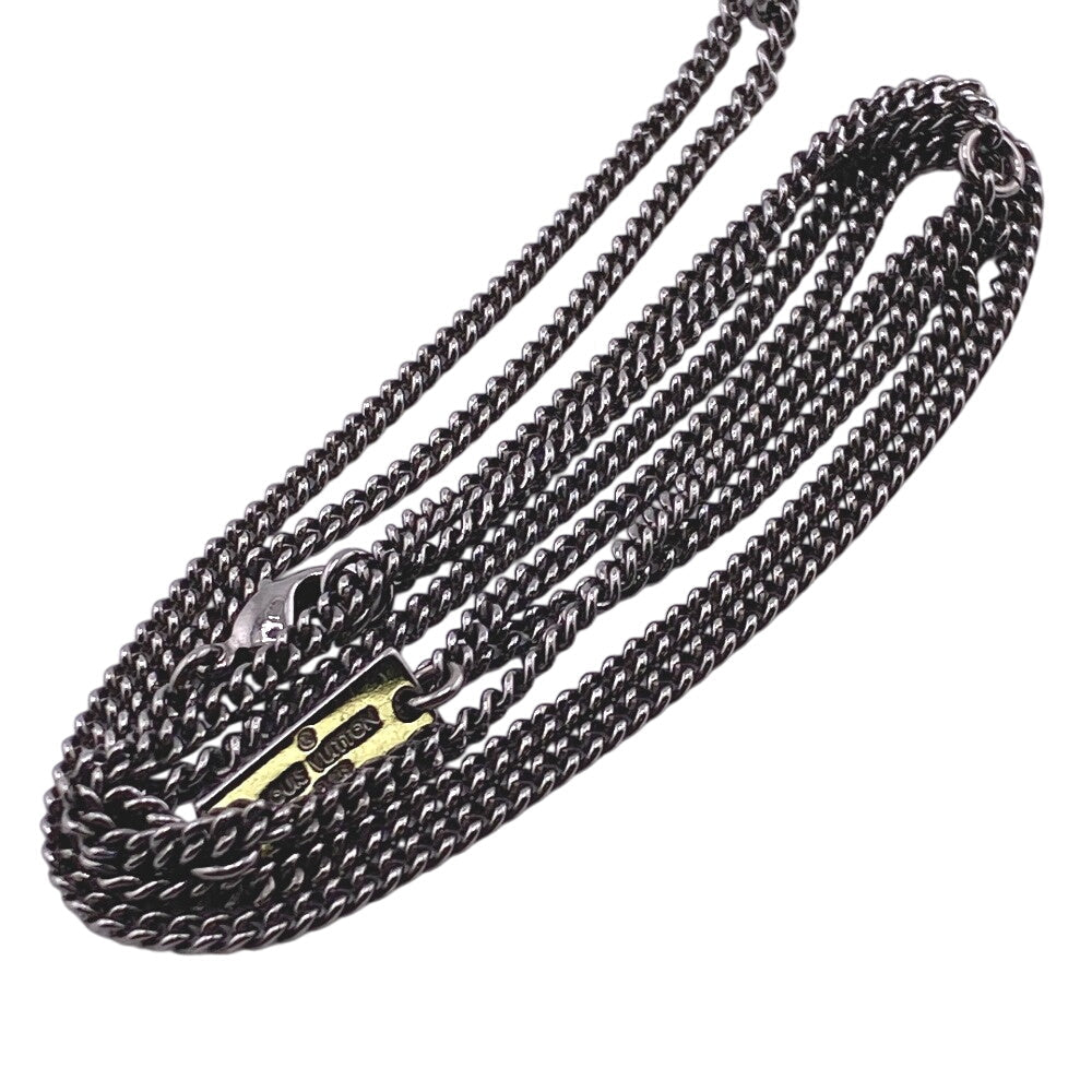 LOUIS VUITTON Necklace M69473 metal Silver Monogram Strath mens Used Authentic