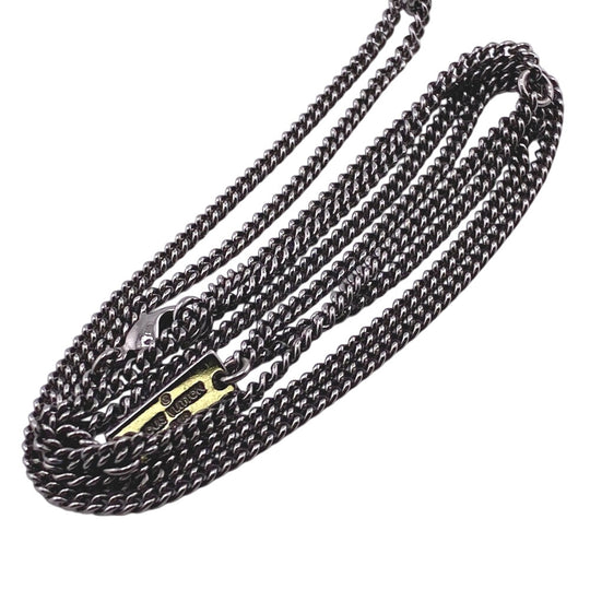 LOUIS VUITTON Necklace M69473 metal Silver Monogram Strath mens Used Authentic