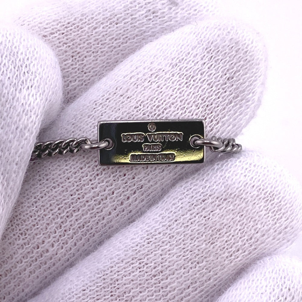 LOUIS VUITTON Necklace M69473 metal Silver Monogram Strath mens Used Authentic