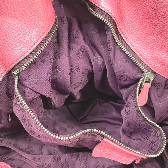 LOEWE Shoulder Bag leather pink Nappa flamenco Women Used Authentic