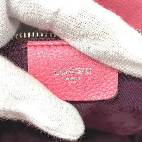 LOEWE Shoulder Bag leather pink Nappa flamenco Women Used Authentic