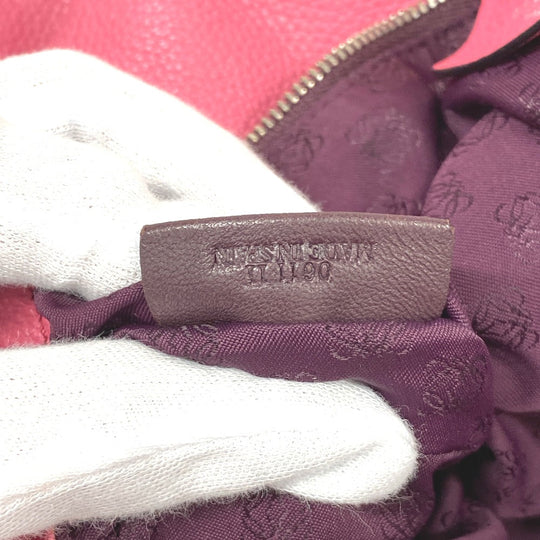 LOEWE Shoulder Bag leather pink Nappa flamenco Women Used Authentic