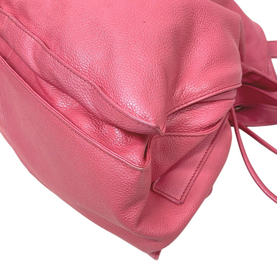 LOEWE Shoulder Bag leather pink Nappa flamenco Women Used Authentic