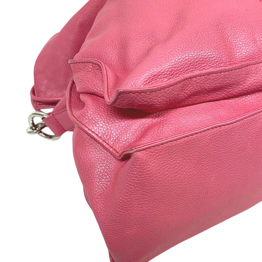 LOEWE Shoulder Bag leather pink Nappa flamenco Women Used Authentic