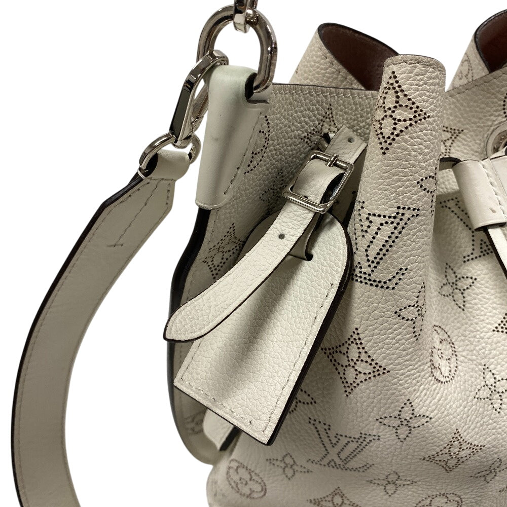 LOUIS VUITTON Shoulder Bag M58483 Monogram Mahina white Mahina Mulia Women Used Authentic