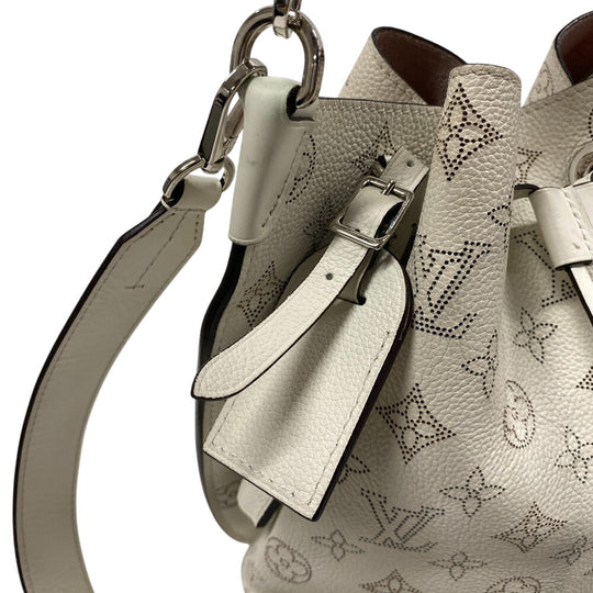 LOUIS VUITTON Shoulder Bag M58483 Monogram Mahina white Mahina Mulia Women Used Authentic
