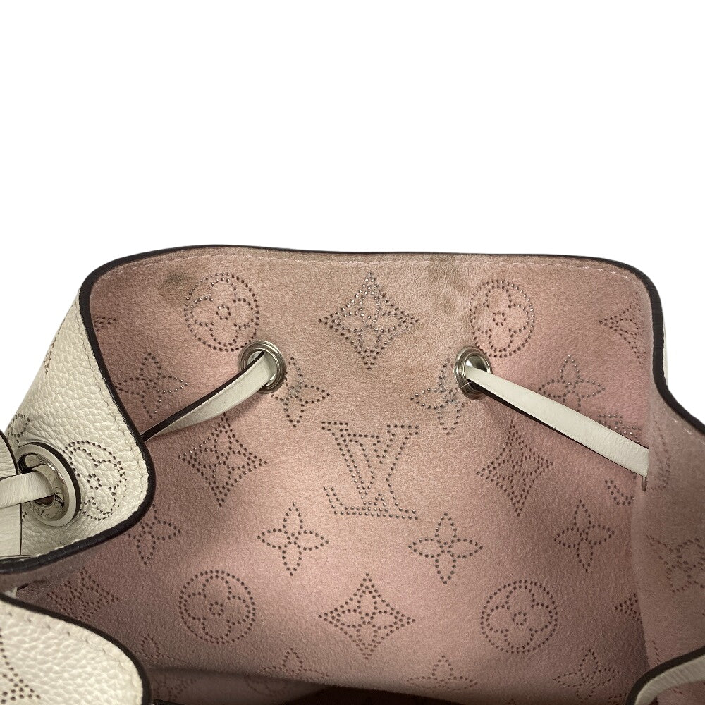 LOUIS VUITTON Shoulder Bag M58483 Monogram Mahina white Mahina Mulia Women Used Authentic