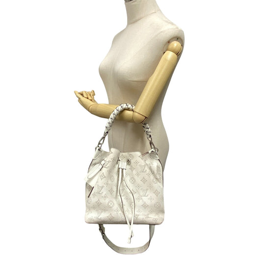LOUIS VUITTON Shoulder Bag M58483 Monogram Mahina white Mahina Mulia Women Used Authentic