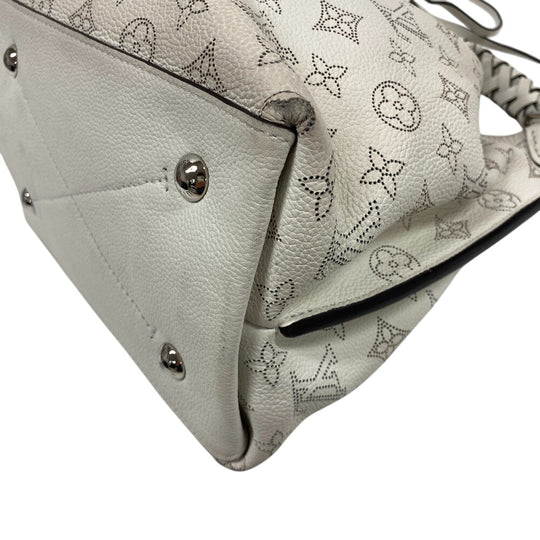 LOUIS VUITTON Shoulder Bag M58483 Monogram Mahina white Mahina Mulia Women Used Authentic