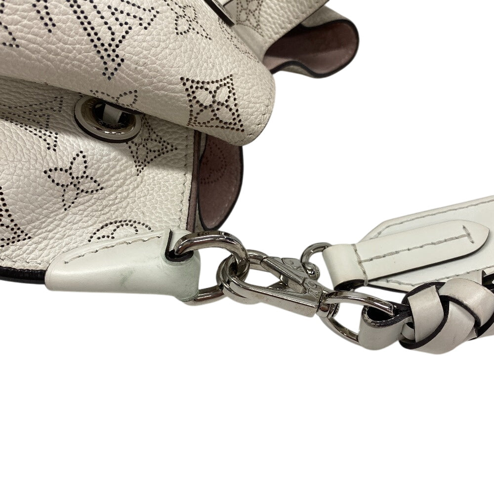 LOUIS VUITTON Shoulder Bag M58483 Monogram Mahina white Mahina Mulia Women Used Authentic